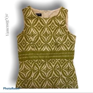 Jones New York Dress Sz 4 Green & White